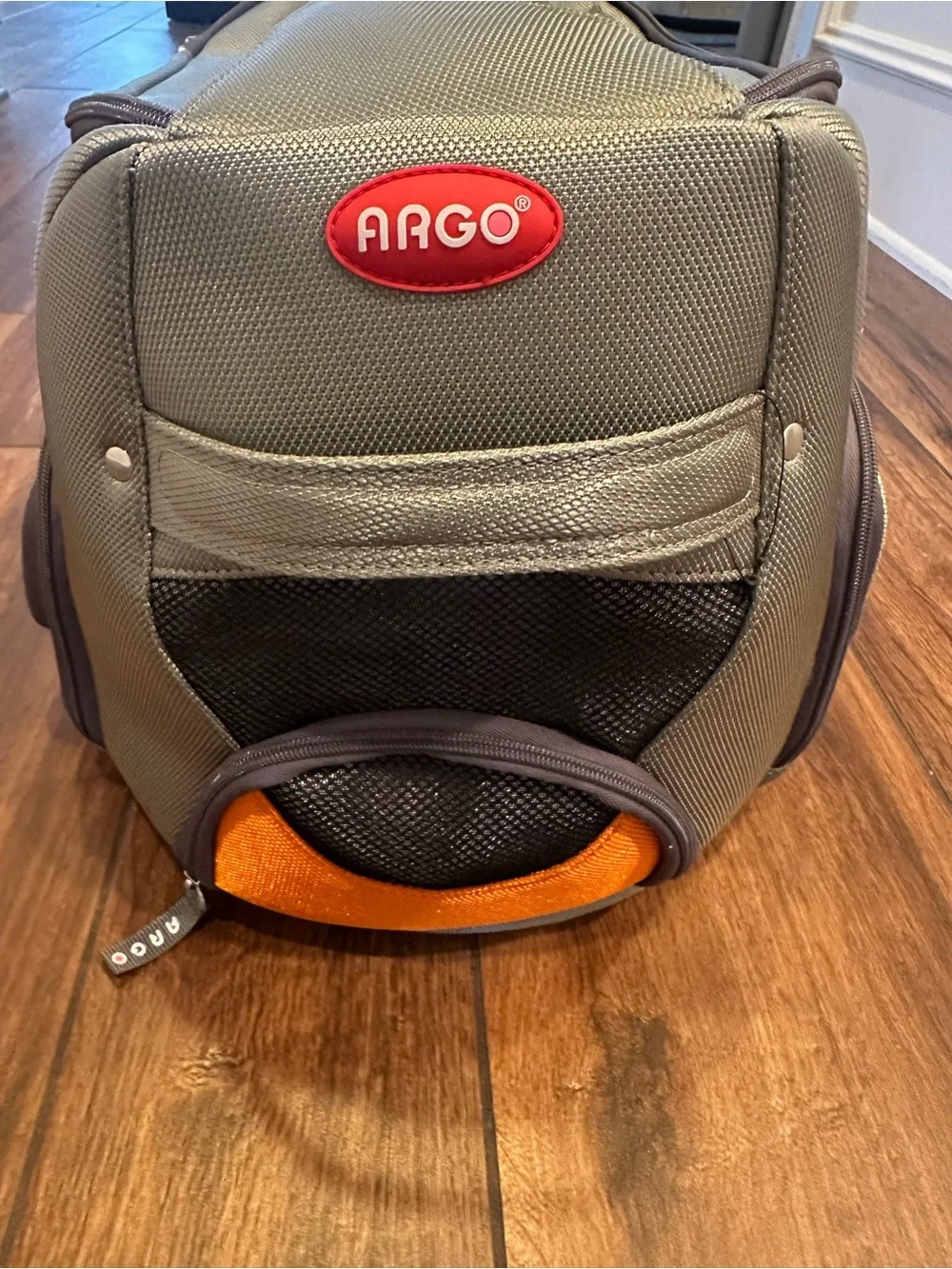 Argo Pet Airline TSA Approved Carrier Size Large Orange/Grey Great Condition